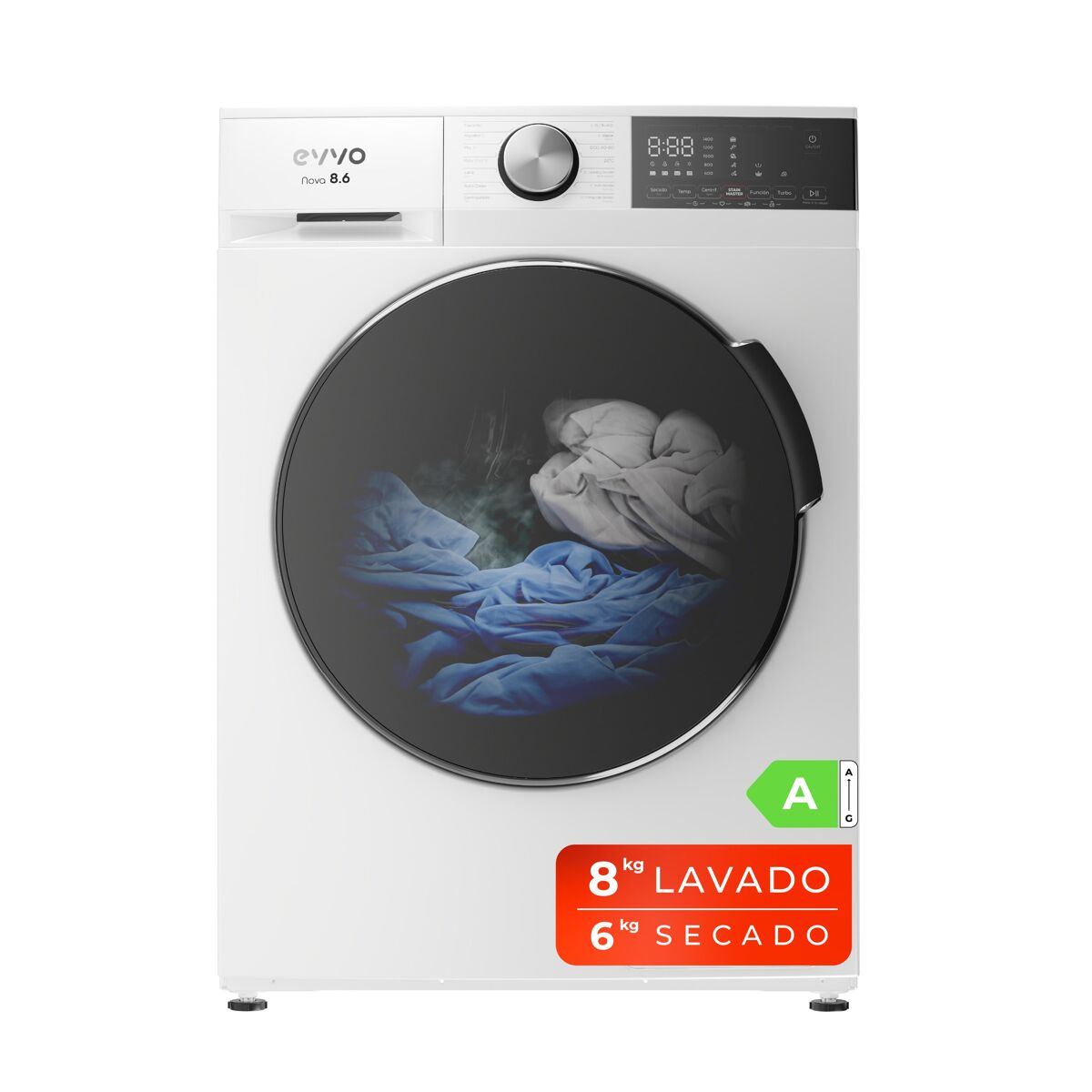 Lavadora Secadora EVVO Nova 8/6