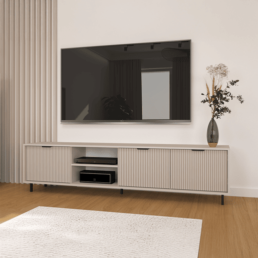 Móvel TV 3 portas 200 cm Soly Caxemira