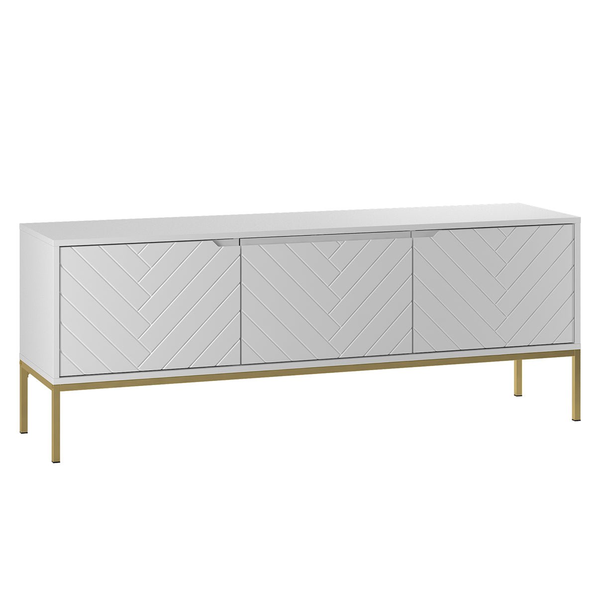 mueble tv 3 puertas 151 cm daria blanco