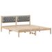 Estructura de cama matrimonial 165x205 Estructura de cama matrimonial 165x205 Blanco/ Gris Claro