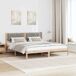Estructura de cama matrimonial 165x205 Estructura de cama matrimonial 165x205 Blanco/ Gris Claro