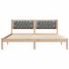 Estructura de cama matrimonial 165x205 Estructura de cama matrimonial 165x205 Blanco/ Gris Claro