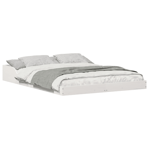 Estrutura De Cama De Casal Simple - Branco 140 x 190 cm