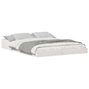 Estrutura De Cama De Casal Simple - Branco 140 x 190 cm