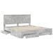 Estructura de cama matrimonial 203x210 Estructura de cama matrimonial 203x210 Gris