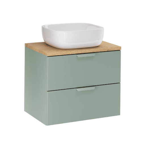 Móvel de lavatório simples Oria 60cm Verde mate Móvel de lavatório simples Oria 60cm Verde mate