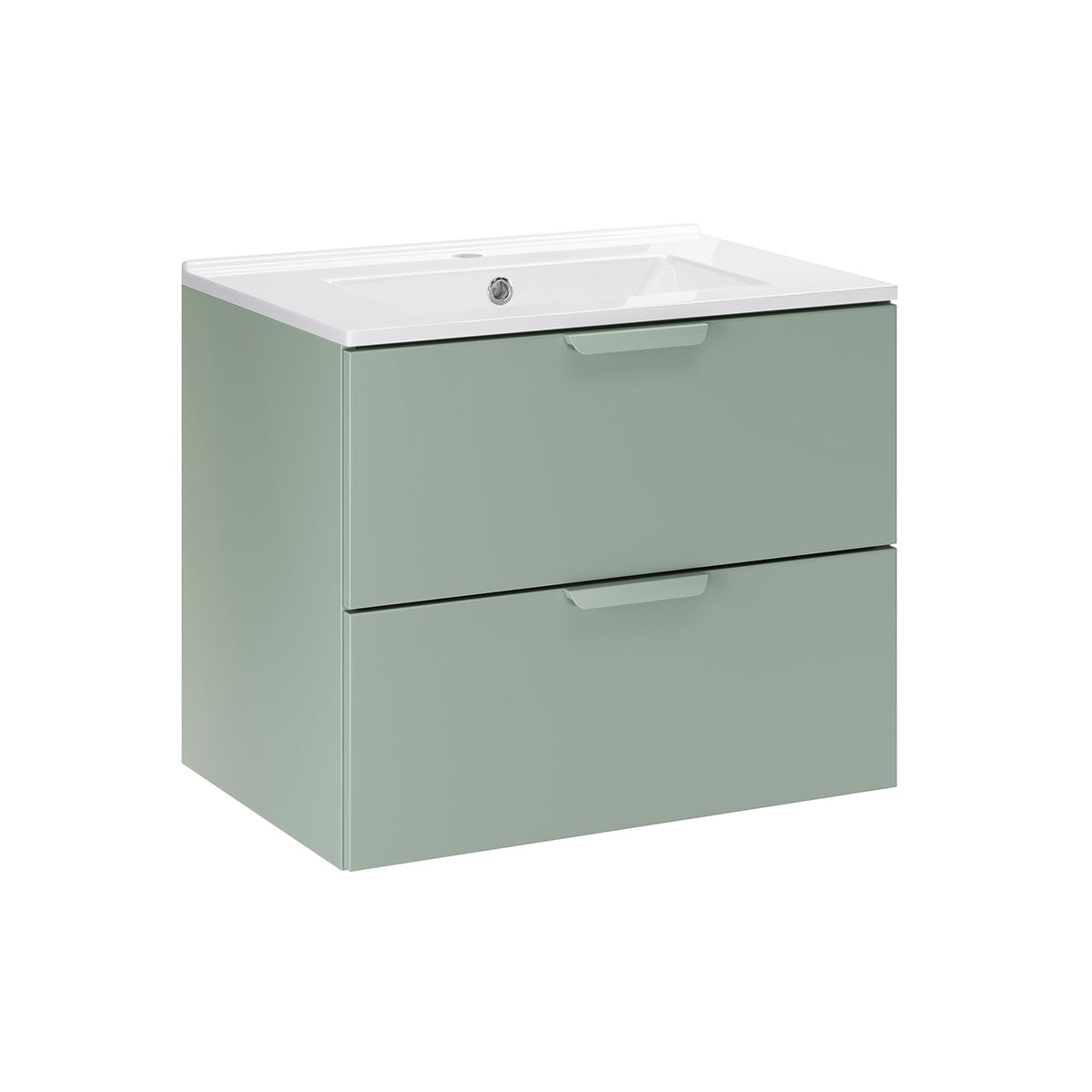 Lavabo individual oria 60cm verde mate