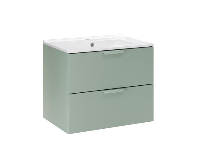 Lavabo individual oria 60cm verde mate