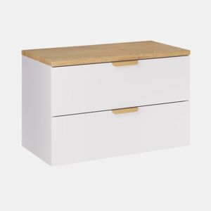 Móvel de apoio Oria 80cm Branco mate