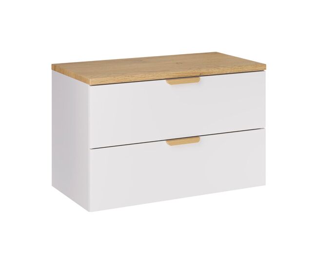 Mueble bajo oria 80cm blanco mate