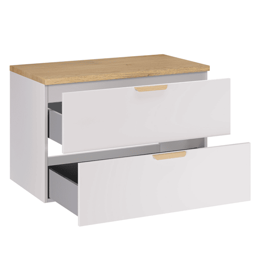 Móvel de apoio Oria 80cm Branco mate Móvel de apoio Oria 80cm Branco mate