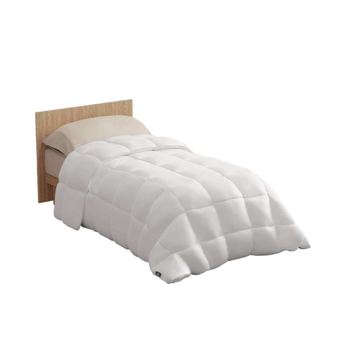 Edredon warmy e200 nalui blanco microfibra (200 gr/m²), suave e respirável