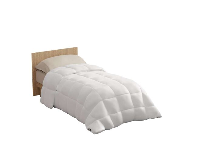 Edredon warmy e200 nalui blanco microfibra (200 gr/m²), suave e respirável
