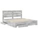 Estructura De Cama Doble Matrimonial 183x203 Estructura De Cama Doble Matrimonial 183x203 Gris