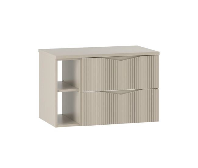 Mueble bajo lavabo 80cm 2 compartimientos encimera tao cachemira