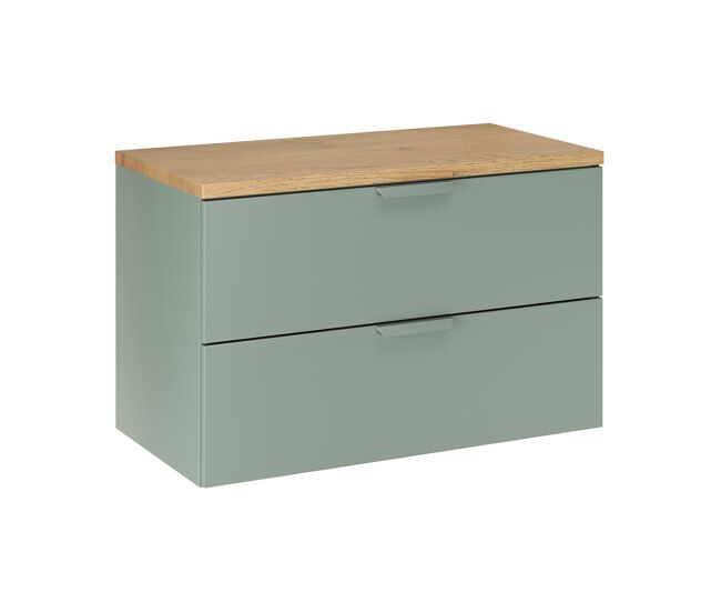 Mueble bajo oria 80cm verde mate