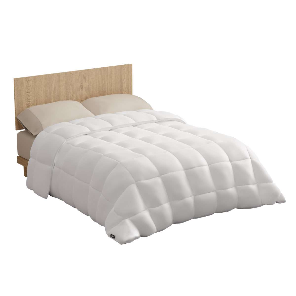 Edredon warmy e200 nalui blanco microfibra (200 gr/m²), suave e respirável