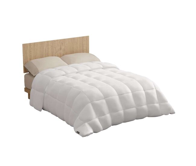 Edredon warmy e200 nalui blanco microfibra (200 gr/m²), suave e respirável