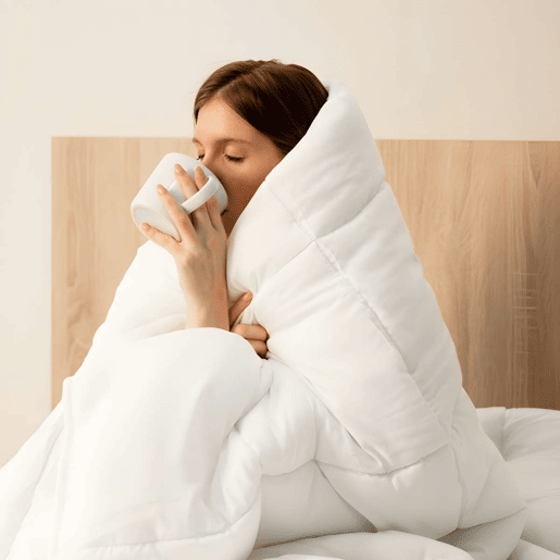 edredão Warmy E200 Nalui Microfibra (200 grm²), Suave e Respirável Blanco