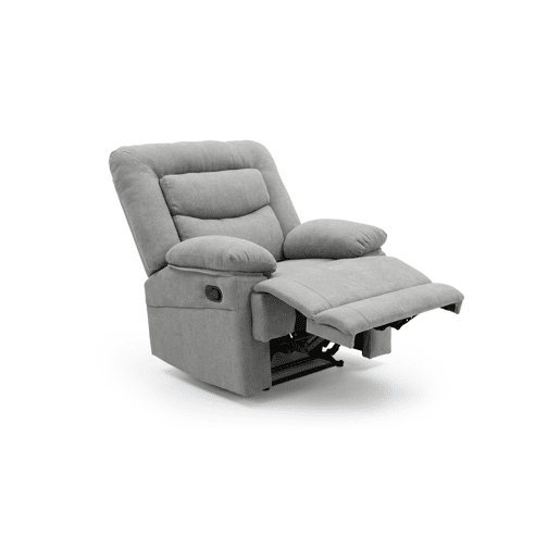 Poltrona reclinável manual Laurel, 1 lugar, cinza