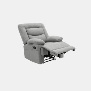 Poltrona reclinável manual Laurel, 1 lugar, cinza