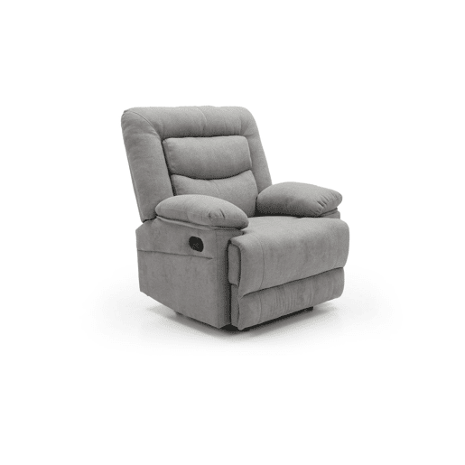 Poltrona reclinável manual Laurel, 1 lugar, cinza