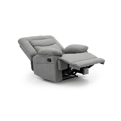 Poltrona reclinável manual Laurel, 1 lugar, cinza