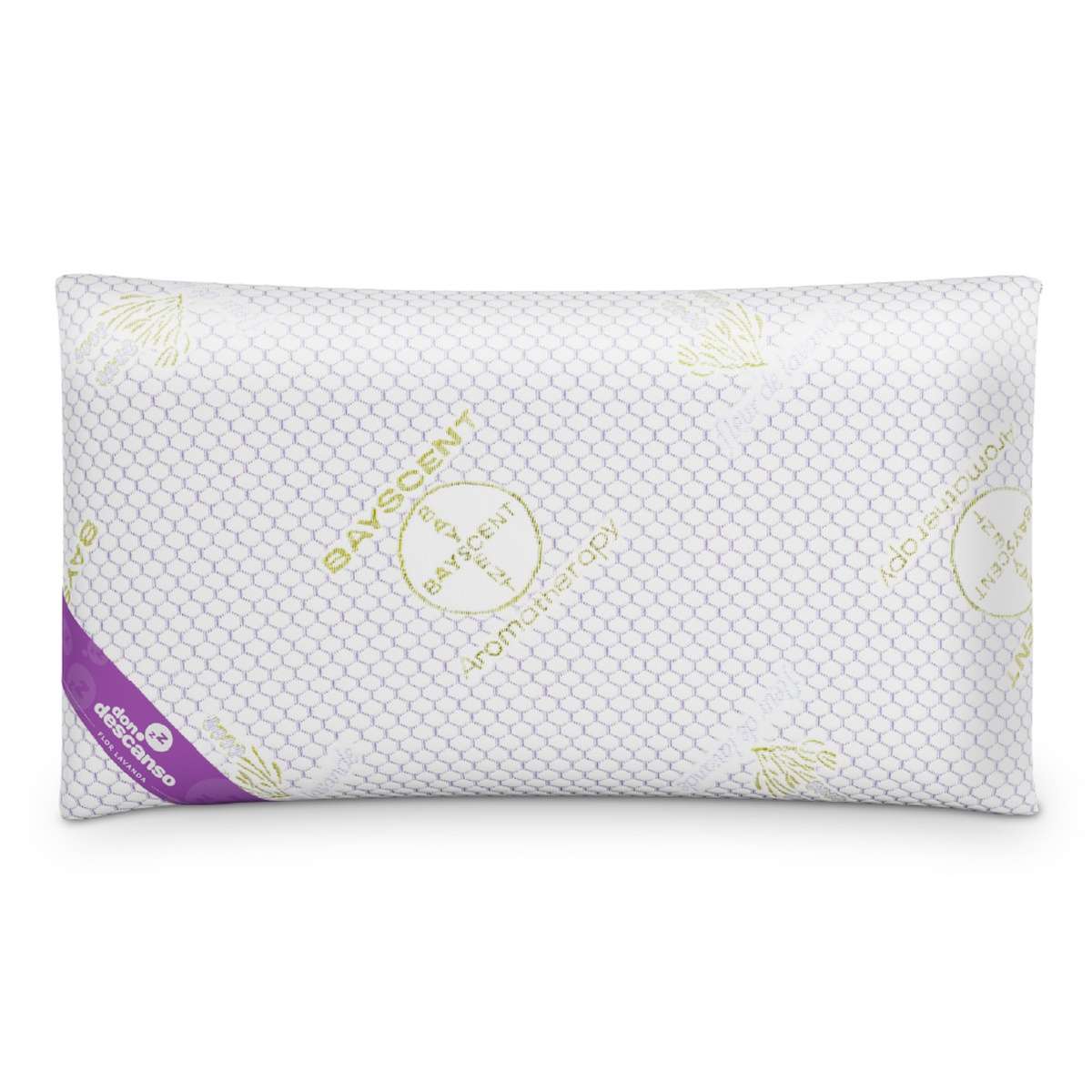 Almohada Copos Viscoelástica Lavanda Nalui
