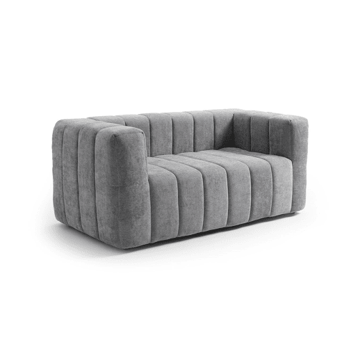 Sofá moderno de 2 lugares Liana, 160 cm, cinza Sofá moderno de 2 lugares Liana, 160 cm, cinza