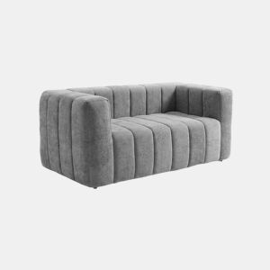 Sofá moderno de 2 lugares Liana, 160 cm, cinza