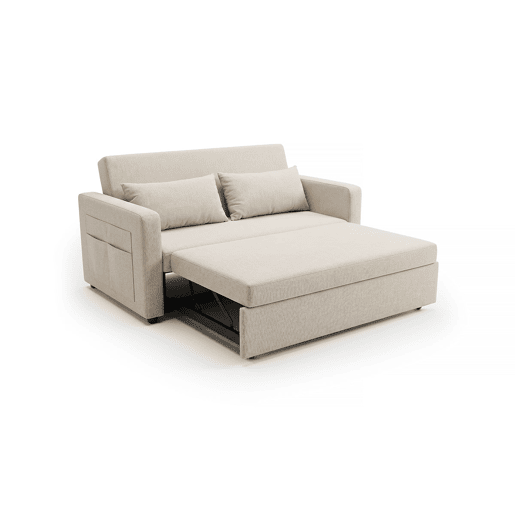 Sofá-cama de casal Jossy, 138 cm, bege
