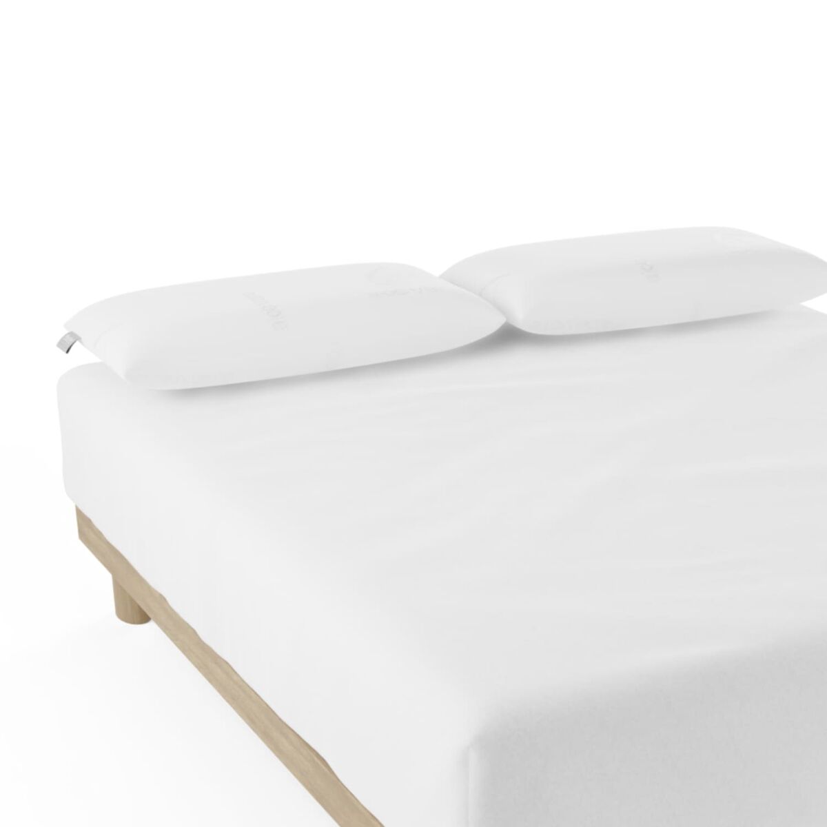 Sábana bajera  nalui blanco 100% algodón 180 hilos (camas max 28cm), suave, fresca, transpirable, lavable a 30ºc