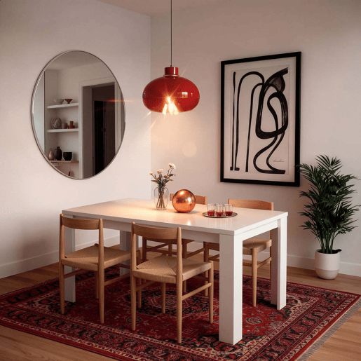 Mesa de jantar Naya Artik White (Branco mate) 140 x 75 x 80 cm