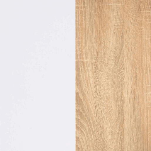 Mesa de jantar Naya Artik White (Branco mate) - Carvalho canadiano 140 x 75 x 80 cm