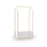 Bengaleiro Misty Breeze Blanco mate - Oak 80 x 170 x 40 cm