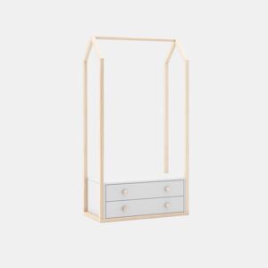 Bengaleiro Misty Breeze Blanco mate - Oak 80 x 170 x 40 cm