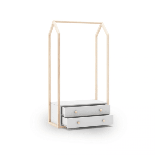 Bengaleiro Misty Breeze Blanco mate - Oak 80 x 170 x 40 cm