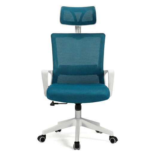 Cadeira de escritório ergonômica Dafne Tex 111-121x51 cm Blanco - Turquesa 51 x 121 x 51 cm