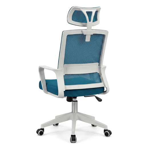 Cadeira de escritório ergonômica Dafne Tex 111-121x51 cm Blanco - Turquesa 51 x 121 x 51 cm