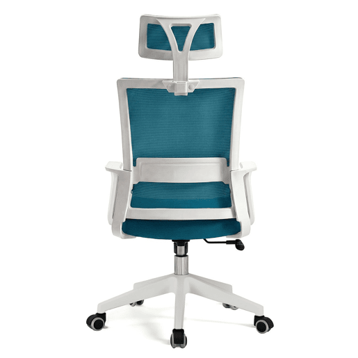 Cadeira de escritório ergonômica Dafne Tex 111-121x51 cm Blanco - Turquesa 51 x 121 x 51 cm