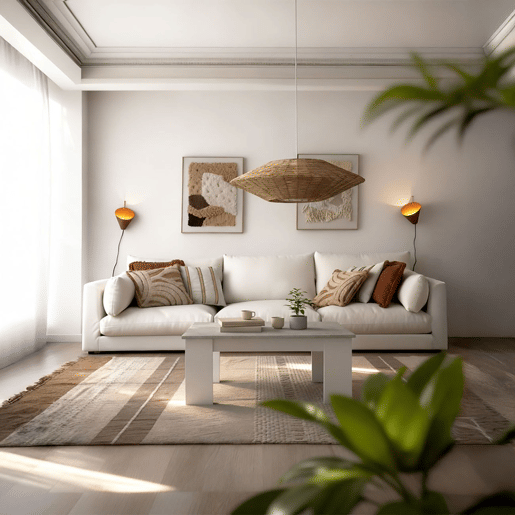 Mesa de centro elevável Norak Branco Artik (Branco mate) - Cinzento Cimento 90 x 43,5 x 50 cm