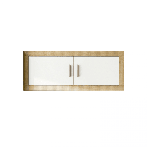 Móvel alto Nuka 2 portas Cambria - Branco 130 x 46 x 27,9 cm