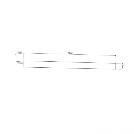 Prateleira Nuka 130 Cambria 130 x 6,5 x 23 cm