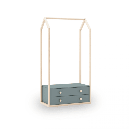 Bengaleiro Misty Breeze Verde Salvia - Oak 80 x 170 x 40 cm
