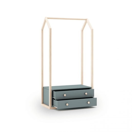 Bengaleiro Misty Breeze Verde Salvia - Oak 80 x 170 x 40 cm