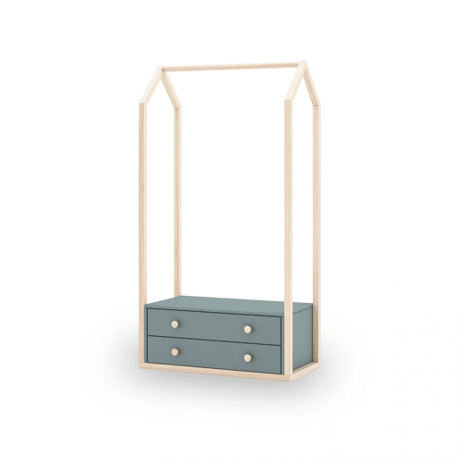 Bengaleiro Misty Breeze Verde Salvia - Oak 80 x 170 x 40 cm