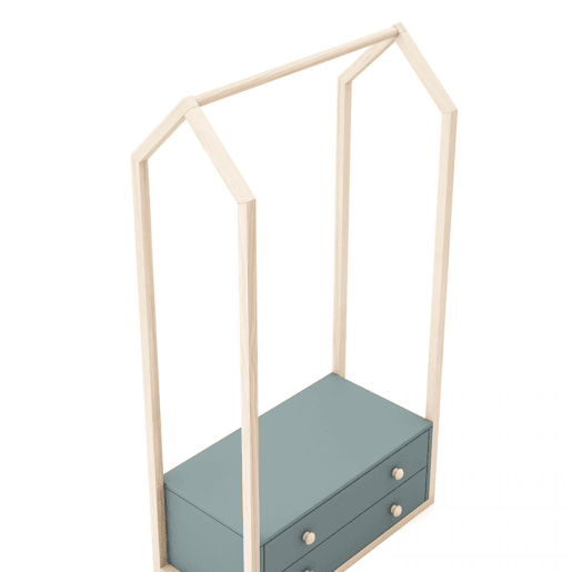Bengaleiro Misty Breeze Verde Salvia - Oak 80 x 170 x 40 cm