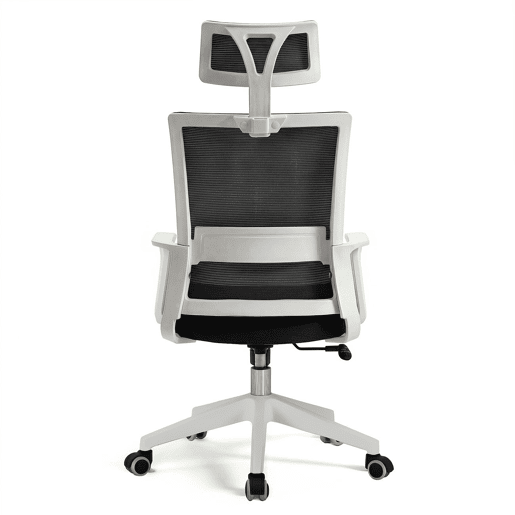 Cadeira de escritório ergonômica Dafne Tex 111-121x51 cm Branco - Preto 51 x 121 x 51 cm