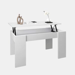 Mesa de centro elevável Norak Artik White (Branco mate) 90 x 43,5 x 50 cm
