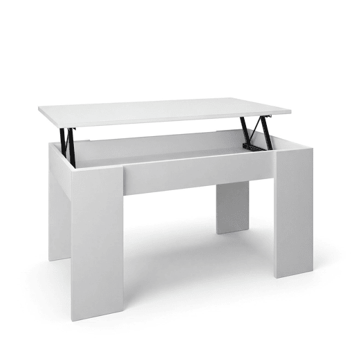 Mesa de centro elevável Norak Artik White (Branco mate) 90 x 43,5 x 50 cm